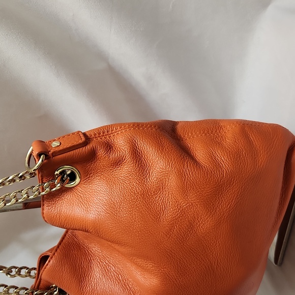 MICHAEL Michael Kors Orange Shoulder Bag with Chain Strap - Picture 8 of 16